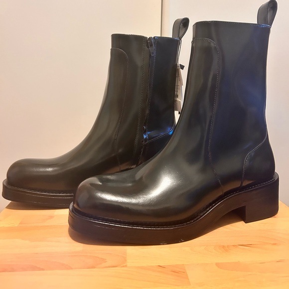 Zara High Shaft Leather Boots - Picture 4 of 8